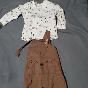 Bear overall outfit
